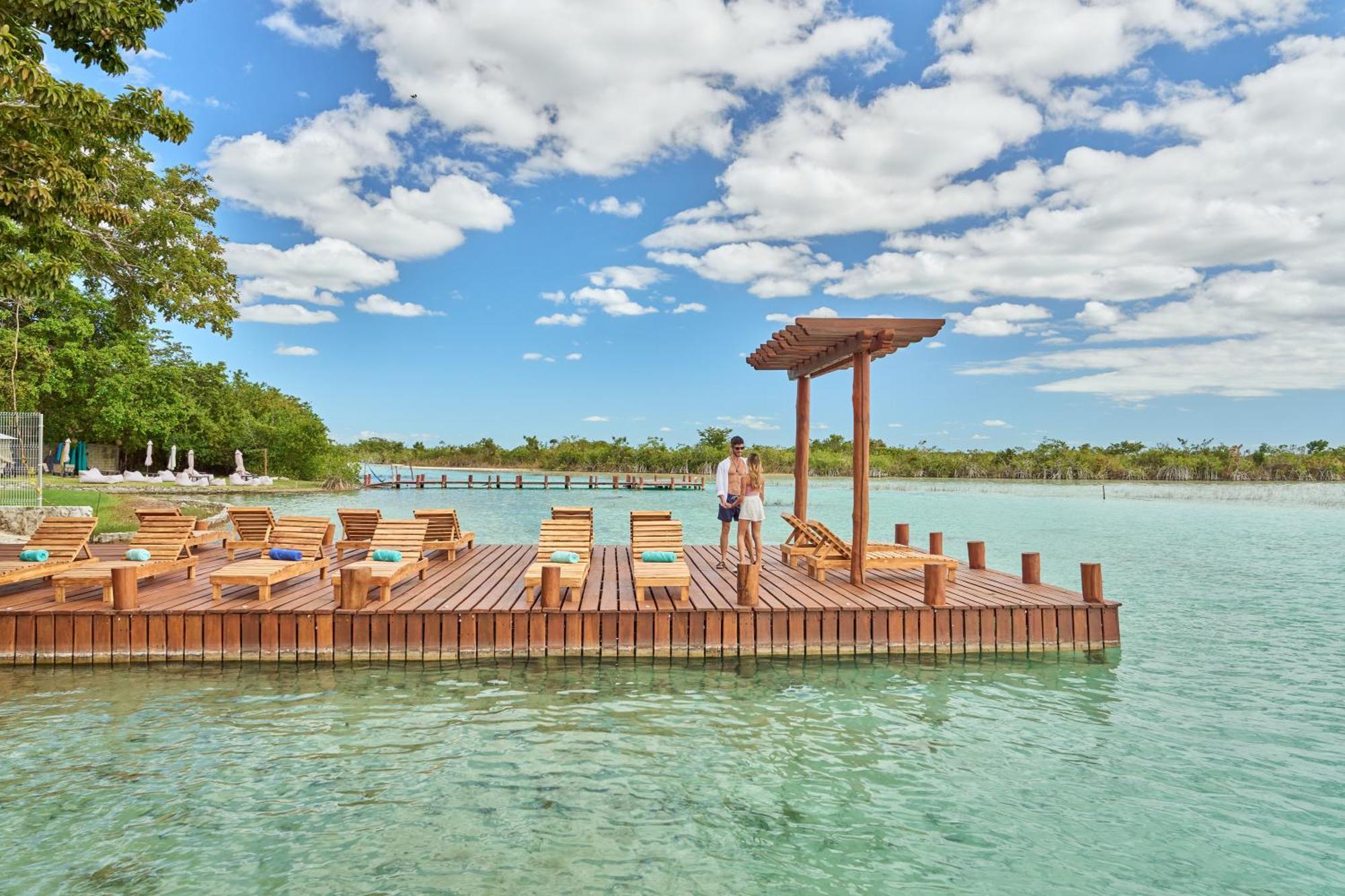Cristalino Lagoon Front Hotel, Restaurant & Spa Bacalar Dış mekan fotoğraf
